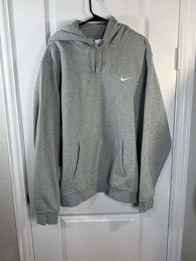 Nike Sportswear Club Fleece Pullover Hoodie Grey XXL